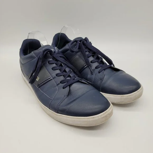 Lacoste Europa Blue Leather Sneaker Size 13